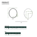 oval-led-lighted-mirror-touch-switch-defogger-and-cct-remembrance-lunar-style Load image into Gallery viewer, oval-led-lighted-mirror-touch-switch-defogger-and-cct-remembrance-lunar-style