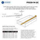 Drawer Slide Center Mount 3/4 Extension 12 Inch - Hickory Hardware Load image into Gallery viewer, Drawer Slide Center Mount 3/4 Extension 12 Inch - Hickory Hardware