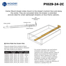 Drawer Slide Center Mount 3/4 Extension 12 Inch - Hickory Hardware Load image into Gallery viewer, Drawer Slide Center Mount 3/4 Extension 12 Inch - Hickory Hardware