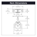 Door Catch 1-3/16 Inch Center to Center Cadmium - Hickory Hardware Load image into Gallery viewer, Door Catch 1-3/16 Inch Center to Center Cadmium - Hickory Hardware