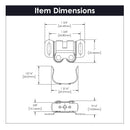 Magnetic Door Catch 1-3/8 Inch Center to Center Cadmium - Hickory Hardware Load image into Gallery viewer, Magnetic Door Catch 1-3/8 Inch Center to Center Cadmium - Hickory Hardware