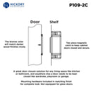 Magnetic Catch 1-7/16 Inch Center to Center - Hickory Hardware Load image into Gallery viewer, Magnetic Catch 1-7/16 Inch Center to Center - Hickory Hardware