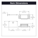 Magnetic Catch 1-7/16 Inch Center to Center - Hickory Hardware Load image into Gallery viewer, Magnetic Catch 1-7/16 Inch Center to Center - Hickory Hardware