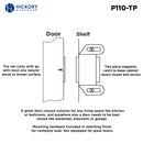 Gate Catch 1-5/8 Inch Center to Center - Hickory Hardware Load image into Gallery viewer, Gate Catch 1-5/8 Inch Center to Center - Hickory Hardware