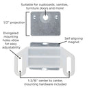 Gate Catch 1-5/8 Inch Center to Center - Hickory Hardware Load image into Gallery viewer, Gate Catch 1-5/8 Inch Center to Center - Hickory Hardware