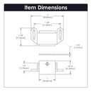 Gate Catch 1-5/8 Inch Center to Center - Hickory Hardware Load image into Gallery viewer, Gate Catch 1-5/8 Inch Center to Center - Hickory Hardware