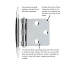 Flush Door Hinges Surface Face Frame Free Swinging (2 Hinges/Per Pack) - Hickory Hardware Load image into Gallery viewer, Flush Door Hinges Surface Face Frame Free Swinging (2 Hinges/Per Pack) - Hickory Hardware