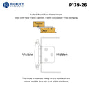 Flush Door Hinges Surface Face Frame Free Swinging (2 Hinges/Per Pack) - Hickory Hardware Load image into Gallery viewer, Flush Door Hinges Surface Face Frame Free Swinging (2 Hinges/Per Pack) - Hickory Hardware