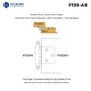 Flush Door Hinges Surface Face Frame Free Swinging (2 Hinges/Per Pack) - Hickory Hardware Load image into Gallery viewer, Flush Door Hinges Surface Face Frame Free Swinging (2 Hinges/Per Pack) - Hickory Hardware