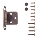 Flush Door Hinges Surface Face Frame Free Swinging (2 Hinges/Per Pack) - Hickory Hardware Load image into Gallery viewer, Flush Door Hinges Surface Face Frame Free Swinging (2 Hinges/Per Pack) - Hickory Hardware