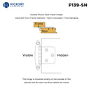 Flush Door Hinges Surface Face Frame Free Swinging (2 Hinges/Per Pack) - Hickory Hardware Load image into Gallery viewer, Flush Door Hinges Surface Face Frame Free Swinging (2 Hinges/Per Pack) - Hickory Hardware