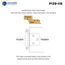 Flush Door Hinges Surface Face Frame Free Swinging (2 Hinges/Per Pack) - Hickory Hardware Load image into Gallery viewer, Flush Door Hinges Surface Face Frame Free Swinging (2 Hinges/Per Pack) - Hickory Hardware