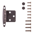 Flush Door Hinges Surface Face Frame Free Swinging (2 Hinges/Per Pack) - Hickory Hardware Load image into Gallery viewer, Flush Door Hinges Surface Face Frame Free Swinging (2 Hinges/Per Pack) - Hickory Hardware