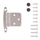 Hinge 3/8 Inch Inset Surface Face Frame Free Swinging (2 Hinges/Per Pack) - Hickory Hardware Load image into Gallery viewer, Hinge 3/8 Inch Inset Surface Face Frame Free Swinging (2 Hinges/Per Pack) - Hickory Hardware