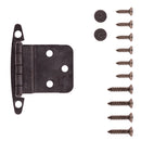 Hinge 3/8 Inch Inset Surface Face Frame Free Swinging (2 Hinges/Per Pack) - Hickory Hardware Load image into Gallery viewer, Hinge 3/8 Inch Inset Surface Face Frame Free Swinging (2 Hinges/Per Pack) - Hickory Hardware