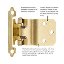 Hinge 3/8 Inch Inset Surface Face Frame Self-Close (2 Hinges/Per Pack) - Hickory Hardware Load image into Gallery viewer, Hinge 3/8 Inch Inset Surface Face Frame Self-Close (2 Hinges/Per Pack) - Hickory Hardware