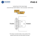 Hinge 3/8 Inch Inset Surface Face Frame Self-Close (2 Hinges/Per Pack) - Hickory Hardware Load image into Gallery viewer, Hinge 3/8 Inch Inset Surface Face Frame Self-Close (2 Hinges/Per Pack) - Hickory Hardware