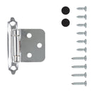 Flush Cabinet Hinges Surface Frame Self-Close (2 Hinges/Per Pack) - Hickory Hardware Load image into Gallery viewer, Flush Cabinet Hinges Surface Frame Self-Close (2 Hinges/Per Pack) - Hickory Hardware