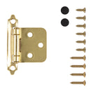 Flush Cabinet Hinges Surface Frame Self-Close (2 Hinges/Per Pack) - Hickory Hardware Load image into Gallery viewer, Flush Cabinet Hinges Surface Frame Self-Close (2 Hinges/Per Pack) - Hickory Hardware