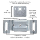 Cabinet Catch 2 Inch Center to Center in Cadmium - Hickory Hardware Load image into Gallery viewer, Cabinet Catch 2 Inch Center to Center in Cadmium - Hickory Hardware