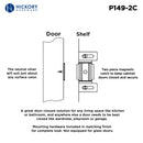 Cabinet Catch 2 Inch Center to Center in Cadmium - Hickory Hardware Load image into Gallery viewer, Cabinet Catch 2 Inch Center to Center in Cadmium - Hickory Hardware