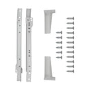 Drawer Slide Bottom Mount 3/4 Extension 12 Inch - Hickory Hardware Load image into Gallery viewer, Drawer Slide Bottom Mount 3/4 Extension 12 Inch - Hickory Hardware