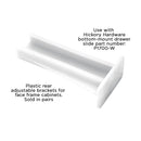 Bracket for Drawer Slide P1700-W / P1750-W (1 Pair) in White - Hickory Hardware Load image into Gallery viewer, Bracket for Drawer Slide P1700-W / P1750-W (1 Pair) in White - Hickory Hardware