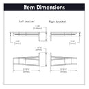 Bracket for Drawer Slide P1700-W / P1750-W (1 Pair) in White - Hickory Hardware Load image into Gallery viewer, Bracket for Drawer Slide P1700-W / P1750-W (1 Pair) in White - Hickory Hardware