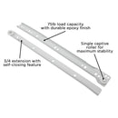 Drawer Slide Side Mount 3/4 Extension 12 Inch - Hickory Hardware Load image into Gallery viewer, Drawer Slide Side Mount 3/4 Extension 12 Inch - Hickory Hardware