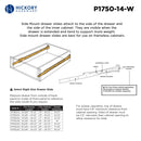 Drawer Slide Side Mount 3/4 Extension 12 Inch - Hickory Hardware Load image into Gallery viewer, Drawer Slide Side Mount 3/4 Extension 12 Inch - Hickory Hardware
