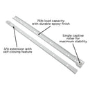 Drawer Slide Side Mount 3/4 Extension 12 Inch - Hickory Hardware Load image into Gallery viewer, Drawer Slide Side Mount 3/4 Extension 12 Inch - Hickory Hardware