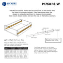 Drawer Slide Side Mount 3/4 Extension 12 Inch - Hickory Hardware Load image into Gallery viewer, Drawer Slide Side Mount 3/4 Extension 12 Inch - Hickory Hardware