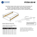 Drawer Slide Side Mount 3/4 Extension 12 Inch - Hickory Hardware Load image into Gallery viewer, Drawer Slide Side Mount 3/4 Extension 12 Inch - Hickory Hardware