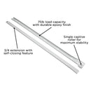Drawer Slide Side Mount 3/4 Extension 12 Inch - Hickory Hardware Load image into Gallery viewer, Drawer Slide Side Mount 3/4 Extension 12 Inch - Hickory Hardware