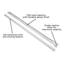 Drawer Slide Side Mount 3/4 Extension 12 Inch - Hickory Hardware Load image into Gallery viewer, Drawer Slide Side Mount 3/4 Extension 12 Inch - Hickory Hardware