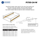 Drawer Slide Side Mount 3/4 Extension 12 Inch - Hickory Hardware Load image into Gallery viewer, Drawer Slide Side Mount 3/4 Extension 12 Inch - Hickory Hardware