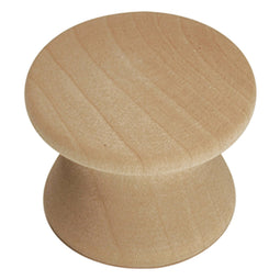 Wood Knob 1 Inch Diameter (2 Pack) - Natural Woodcraft Collection Wood Knob 1 Inch Diameter (2 Pack) - Natural Woodcraft Collection