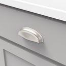 Hickory Hardware - American Diner Collection - Cup Pull 3 Inch & 3-3/4 Inch (96mm) Center to Center Load image into Gallery viewer, Hickory Hardware - American Diner Collection - Cup Pull 3 Inch & 3-3/4 Inch (96mm) Center to Center