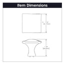 Knob 1-1/4 Inch Square - Craftsman Collection Load image into Gallery viewer, Knob 1-1/4 Inch Square - Craftsman Collection