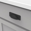 Cup Pull Handles 3-3/4 Inch (96mm) Center to Center - Hickory Hardware - Craftsman Collection Load image into Gallery viewer, Cup Pull Handles 3-3/4 Inch (96mm) Center to Center - Hickory Hardware - Craftsman Collection