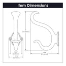 Hook 1-3/8 Inch Center to Center - Hickory Hardware Load image into Gallery viewer, Hook 1-3/8 Inch Center to Center - Hickory Hardware