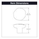 Black Knob 1-1/2 Inch Diameter - Carbonite Collection Load image into Gallery viewer, Black Knob 1-1/2 Inch Diameter - Carbonite Collection