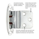 Door Hinges 3/8 Inch Inset Surface Face Frame Self-Close (2 Hinges/Per Pack) - Hickory Hardware - Load image into Gallery viewer, Door Hinges 3/8 Inch Inset Surface Face Frame Self-Close (2 Hinges/Per Pack) - Hickory Hardware -