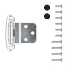 Door Hinges 3/8 Inch Inset Surface Face Frame Self-Close (2 Hinges/Per Pack) - Hickory Hardware - Load image into Gallery viewer, Door Hinges 3/8 Inch Inset Surface Face Frame Self-Close (2 Hinges/Per Pack) - Hickory Hardware -