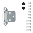 Cabinet Hinge Flush Surface Face Frame Self-Close (2 Hinges/Per Pack) - Hickory Hardware Load image into Gallery viewer, Cabinet Hinge Flush Surface Face Frame Self-Close (2 Hinges/Per Pack) - Hickory Hardware