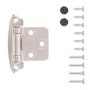 Cabinet Hinge Flush Surface Face Frame Self-Close (2 Hinges/Per Pack) - Hickory Hardware Load image into Gallery viewer, Cabinet Hinge Flush Surface Face Frame Self-Close (2 Hinges/Per Pack) - Hickory Hardware