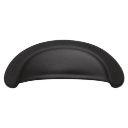 Cup Cabinet Pull - 2-3/4 Inch Center to Center in Matte Black - Hickory Hardware Cup Cabinet Pull - 2-3/4 Inch Center to Center in Matte Black - Hickory Hardware