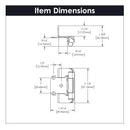 Door Hinge Semi-Concealed 1/2 Inch Overlay Face Frame Part Wrap Self-Close (2 Hinges/Per Pack) - Hickory Hardware Load image into Gallery viewer, Door Hinge Semi-Concealed 1/2 Inch Overlay Face Frame Part Wrap Self-Close (2 Hinges/Per Pack) - Hickory Hardware
