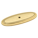 Backplate Knob 3 Inch X 1-1/8 Inch Oval - Hickory Hardware - Manor House Collection Load image into Gallery viewer, Backplate Knob 3 Inch X 1-1/8 Inch Oval - Hickory Hardware - Manor House Collection
