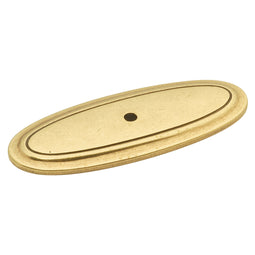 Backplate Knob 3 Inch X 1-1/8 Inch Oval - Hickory Hardware - Manor House Collection Backplate Knob 3 Inch X 1-1/8 Inch Oval - Hickory Hardware - Manor House Collection